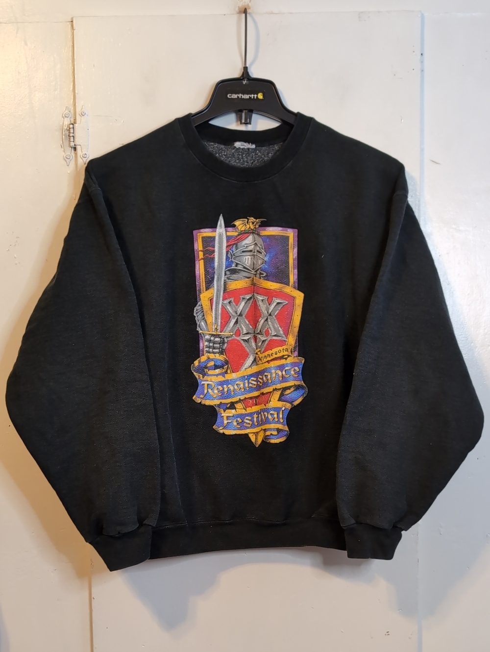 Vint. Y2K Renaissance Festival Minnesota Crewneck Sweater mens XL
